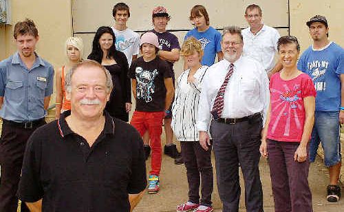 Powerhouse Community Centre managers Kevin and Josie Roe, Jon Fordham from Community Solutions, Pastor and MP Chris Foley and the ‘Get set for work’ participants make plans to refurbish the centre. Powerhouse Community Centre managers Kevin and Josie Roe, Jon Fordham from Community Solutions, Pastor and MP Chris Foley and the ‘Get set for work’ participants make plans to refurbish the centre.